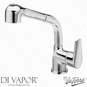La Torre 32081 Metro Single-Lever Sink Mixer with Pull-Out Shower Spare Parts