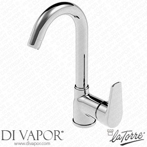 La Torre 32601 CS Meter High Spout Basin Mixer with Waste Spare Parts