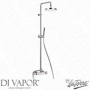 La Torre 32936 COL Meter External Thermostatic Shower with Column and Shower Head Spare Parts