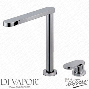 La Torre 34730 Clyps Single Lever Kitchen Sink Mixer 2 Holes with Telescopic Spout Spare Parts