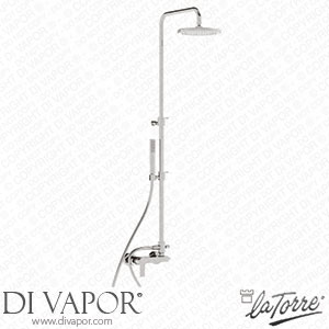 La Torre 35036 COL Italia 150 Shower Exterior Complete with Column and Shower Head Spare Parts
