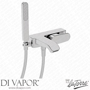 La Torre 37019 Woda External Bath Mixer with Integrated Shower Support Spare Parts