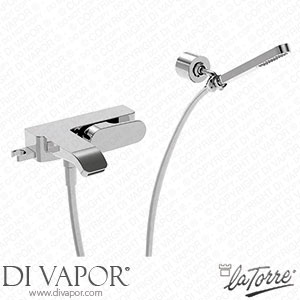 La Torre 37020 Woda External Bath Mixer with Adjustable Wall Hook Spare Parts