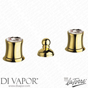 La Torre 39011 Elizabeth 3-Hole Bidet Mixer with Drain Spare Parts