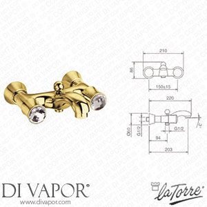La Torre 39024 COL LEO Elisabeth Shower Valve Spare Parts