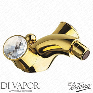 La Torre 39611 Elizabeth Single Hole Bidet Tap with Drain Spare Parts