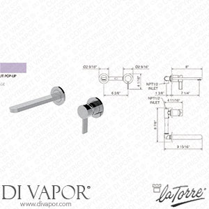 La Torre 40200 TC Taya Wall Mounted Tap Spare Parts