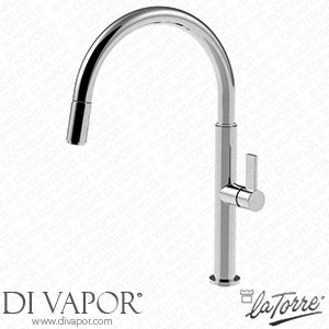La Torre 40781 Taya Single-Control Kitchen Mixer Tap with Pull-Out Shower Spare Parts