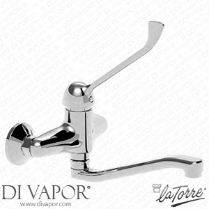 La Torre 42075 Clinic Single-Lever Sink Mixer with Clinical Lever Spare Parts