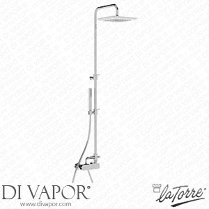 La Torre 44036 COL Lakes Shower Exterior Complete with Column and Shower Head Spare Parts