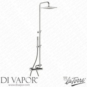 La Torre 44936 COL Lakes External Thermostatic Shower with Column and Shower Head Spare Parts