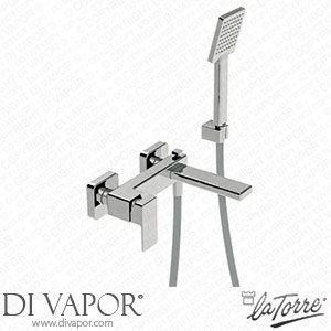 La Torre 45019 Profiles External Bath Mixer with Fixed Wall Hook Spare Parts