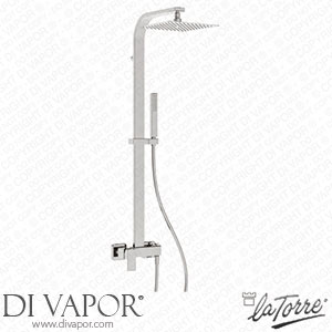La Torre 45036 COL Profiles Shower Exterior Complete with Column and Shower Head Spare Parts