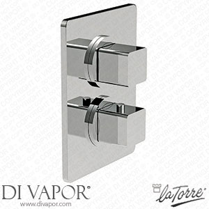 La Torre 45950 R2 Profiles Built-In Thermostatic Valve with Two Alternative Outlets Spare Parts