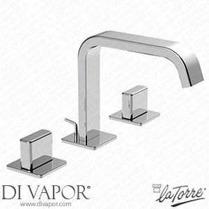 La Torre 46801 ST Profili Plus 3-Hole Basin Mixer Spout with Aerator Spare Parts