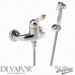La Torre 8030 + IGEN KIT CA Shut Off Hygienic Shower Combined with Wall Mixer Spare Parts