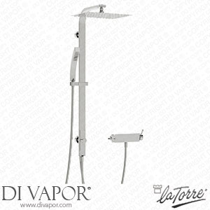 La Torre AA036 COL Wings External Shower Mixer with Column and Shower Head Spare Parts