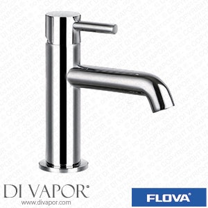 Flova LVBAS-20 Levo 162Mm Slim Mono Basin Mixer with Slotted Clicker Waste Set Spare Parts