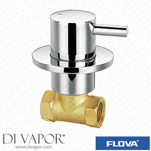 Flova LVWMCONHW Levo Concealed Hot Shut Off Valve Wall Mounted