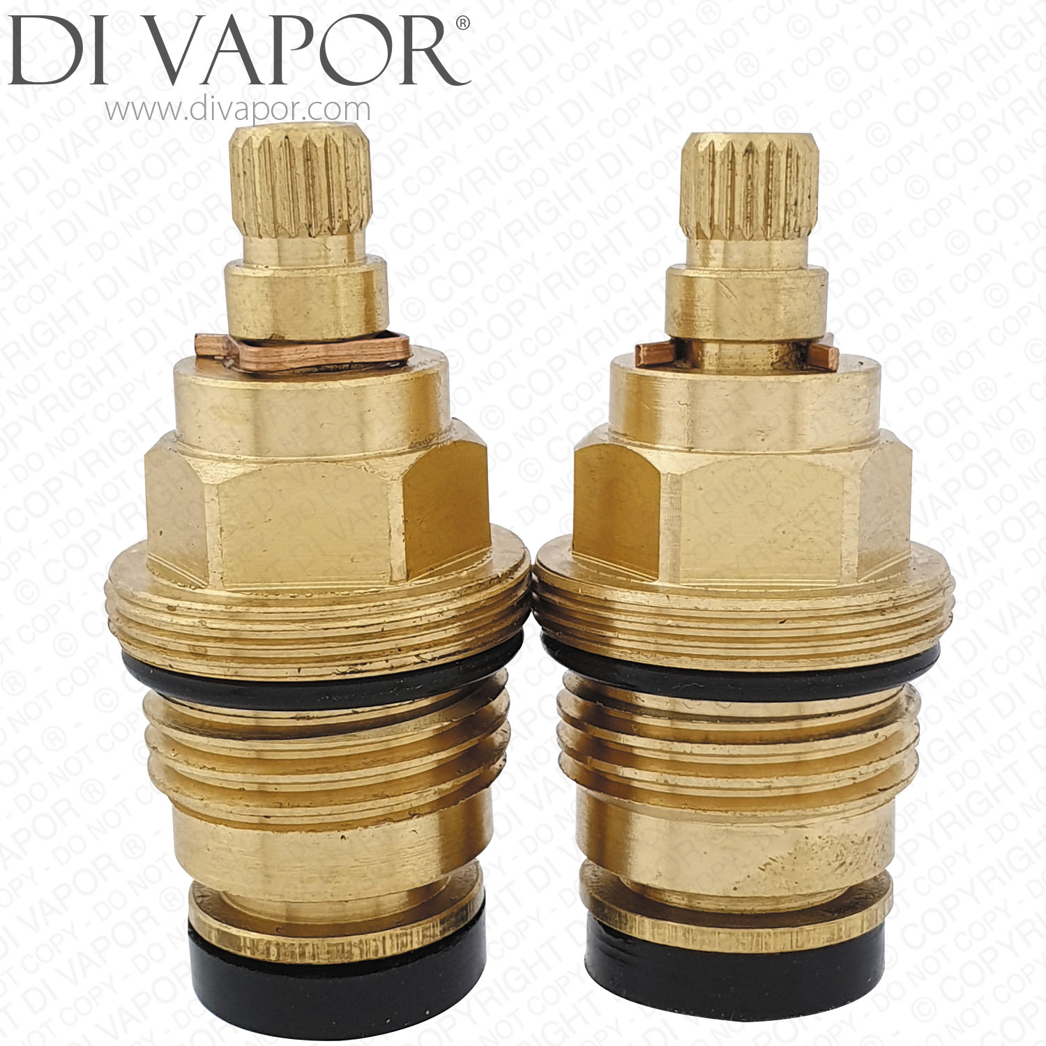 London Water Company 1907 Kitchen Tap Pair of Cartridges 20 Spline