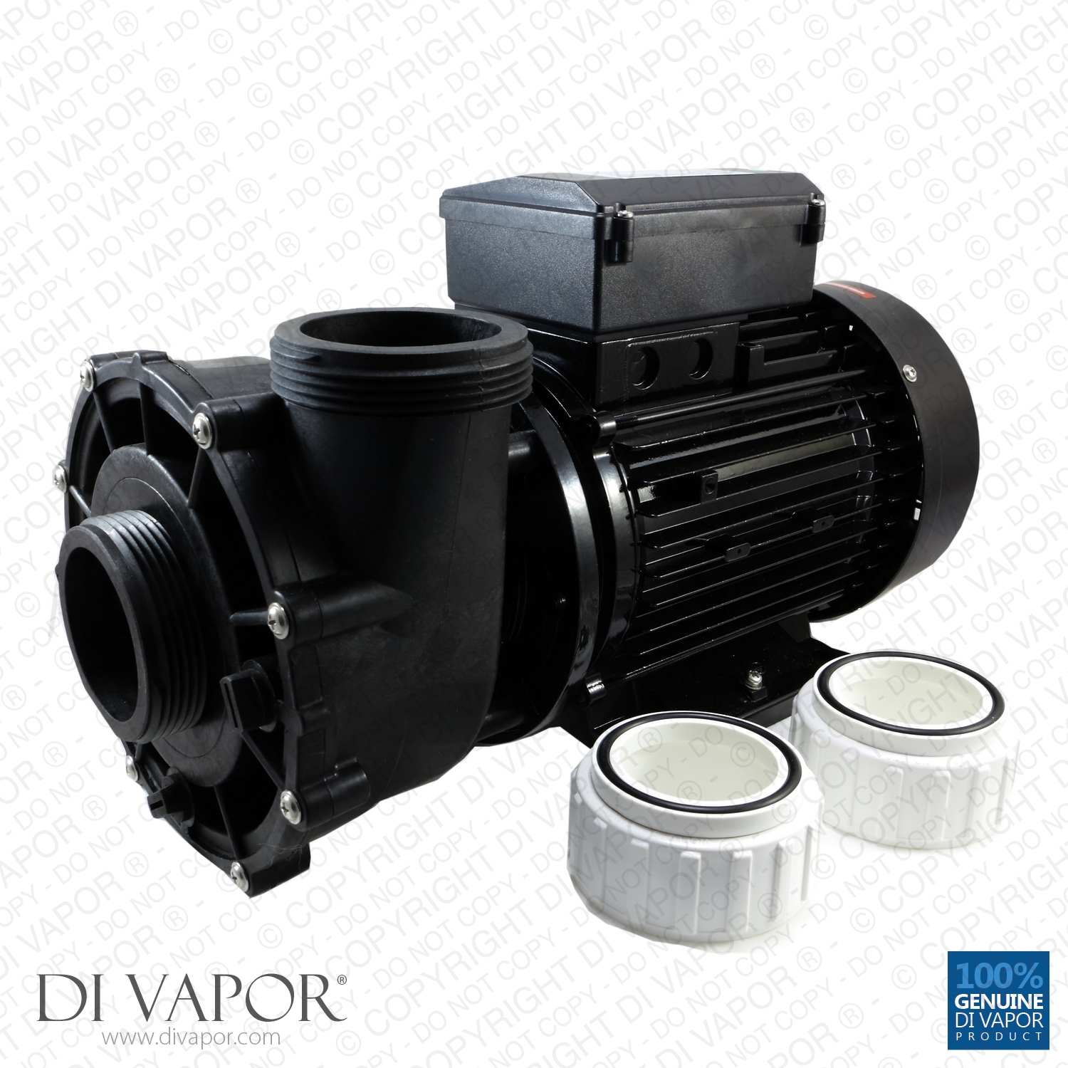 3HP WUA300 Spa Hot Tub Pump Wet End – 56FR Frame, 2x2 Ports – Fits Intertek LX Pumps – American Spa Parts