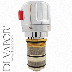 Mamoli 19K Thermostatic Cartridge, Stop Ring and Handle Assembly