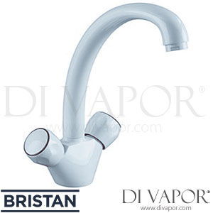 Bristan M SNK EF WHT Montreal Easyfit Sink Mixer - White - 21/05/15 - Kitchen Tap Spare Parts