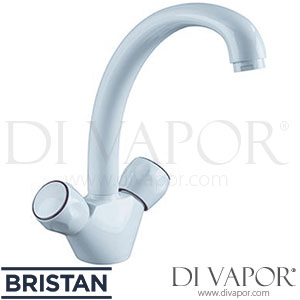 Bristan M SNK EF WHT Montreal Easyfit Sink Mixer - White - 23/10/18 - Kitchen Tap Spare Parts