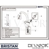 Bristan M SNK EF WHT Mixer Spare Tech Diagram