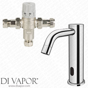 Victorian Plumbing Milton Chrome Round Sensor Mixer Tap (inc. Thermostatic Mixing Valve TMV2+3 Approved) - M007-TMV Spare Parts