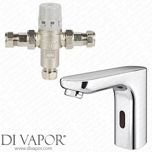 Victorian Plumbing Milton Chrome Angled Sensor Mixer Tap (inc. Thermostatic Mixing Valve TMV2+3 Approved) - M008-TMV Spare Parts