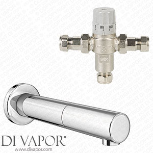 Victorian Plumbing Milton Chrome Straight Wall Mounted Sensor Mixer Tap (inc. Thermostatic Mixing Valve TMV2+3 Approved) - M009-TMV Spare Parts