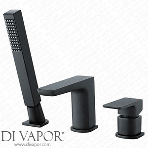 Victorian Plumbing Mileto Matt Black Deck Mounted (3TH) Bath Shower Mixer Tap incl. Shower Kit - M14BLK Spare Parts