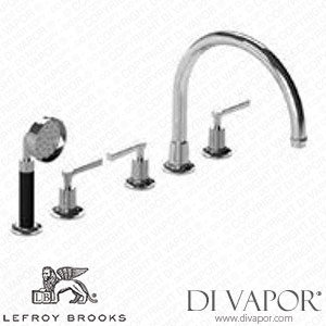 Lefroy Brooks FLEETWOOD LEVER 5-HOLE BATH TRIM WITH BLACK PULL-OUT HAND SHOWER & DECK DIVERTER (M2-2201) Spare Parts