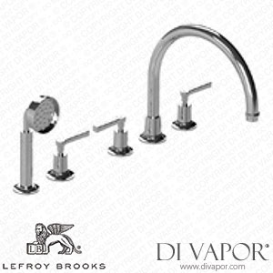 Lefroy Brooks FLEETWOOD LEVER 5-HOLE BATH TRIM WITH METAL PULL-OUT HAND SHOWER & DECK DIVERTER (M2-2211) Spare Parts