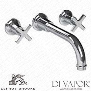 Lefroy Brooks FLEETWOOD CROSS HANDLE WALL MOUNTED BATH FILLER TRIM (M2-2400) Spare Parts