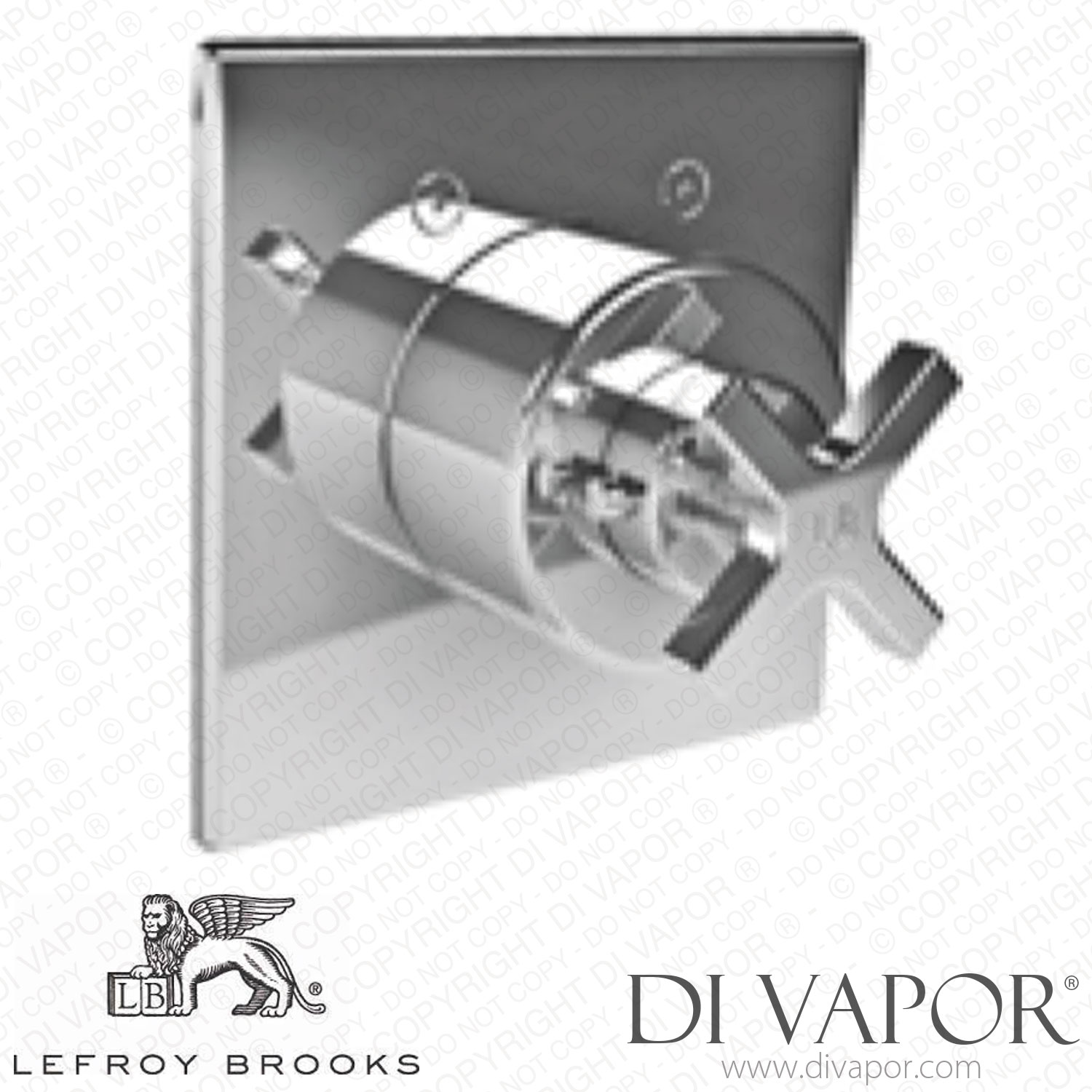 Lefroy Brooks FLEETWOOD CROSS HANDLE THERMOSTATIC TRIM (M24400) Spare