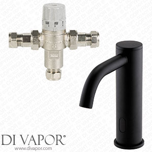 Victorian Plumbing Milton Matt Black Round Sensor Mixer Tap (inc. Thermostatic Mixing Valve TMV2+3 Approved) - M7MB-TMV Spare Parts