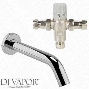 Victorian Plumbing Milton Chrome Curved Wall Mounted Sensor Mixer Tap (inc. Thermostatic Mixing Valve TMV2+3 Approved) - M813-TMV Spare Parts
