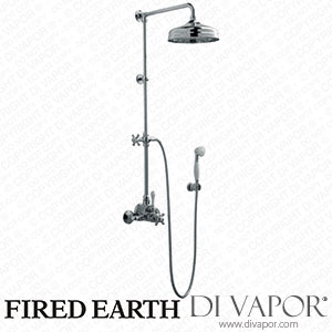 Fired Earth Mademoiselle Grande Dual control, thermostatic valve with fixed riser, diverter, hose, handset and bracket (MADEXPGRANDE) Spare Parts