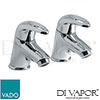 VADO MAG 106 CP Magma Basin Taps Pillar Tap Spare Parts
