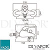 VADO MAG 123 CP Magma Mixer Spare Parts Diagram
