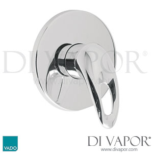 VADO MAG-145-C/P Magma Concealed Shower Valve Single Lever Wall Mounted with Round Backplate Spare Parts