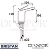 Bristan MALP 1HBF CS Spare Diagram