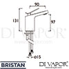 Bristan MALP BAS SS Mixer Spare Diagram