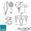 VADO AX MAT 130 K CP Spare Parts Diagram