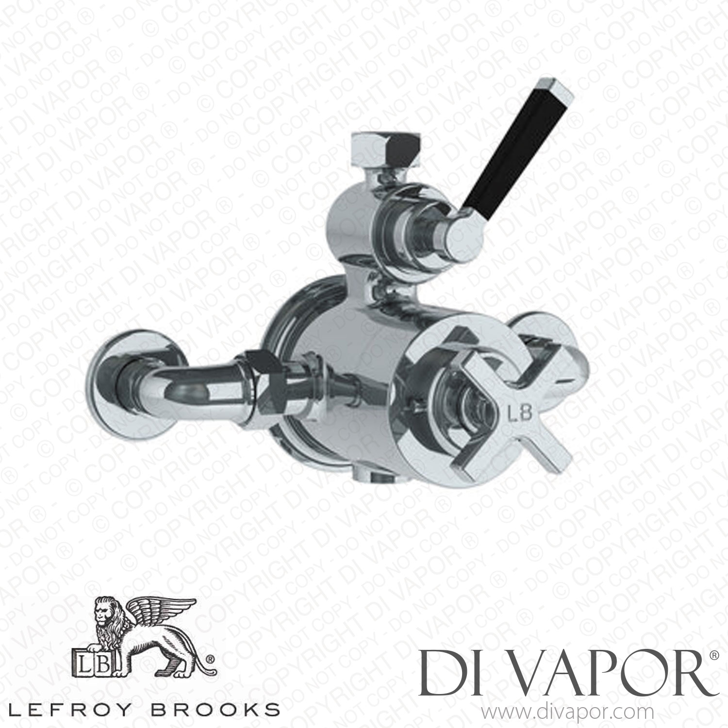 Lefroy Brooks MACKINTOSH BLACK EXPOSED THERMOSTATIC VALVE ONLY (MB 8700