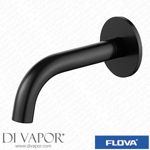 Flova MB-LVSPOUT 170Mm Wall Mounted Bath Spout - Matt Black Spare Parts