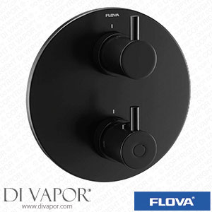 Flova MB-LVTRIM-RO Matt Black Smartbox Finishing Kit - Round Spare Parts