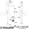 Crosswater MBQM110P Diagram